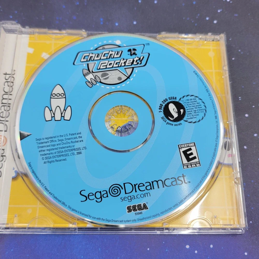 ChuChu Rocket Sega Dreamcast Game Sonic Team NTSC-U 51049 CIB Tested